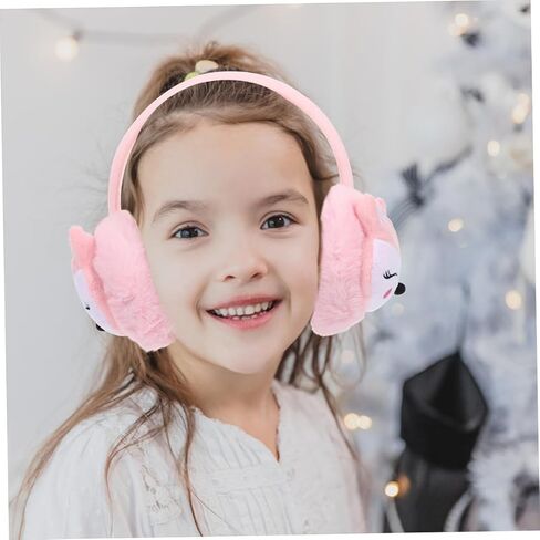 GALPADA 2Pcs Winter Earmuffs for Comfortable Ear Covers with Cute Fox Design for Outdoor Activities Prevents Ear Freezing Great for Boys Durable in Saudi Arabia