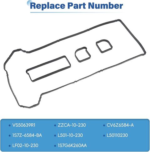 VS50639R1 Valve Cover Gasket Set, Compatible with 2.0L 2.3L 2.5L Escape, Focus, Funsion, Ranger, Transit Connect, Mazda 3, 5, 6, CX-7, MX-5, Tribute, B2300 in Saudi Arabia