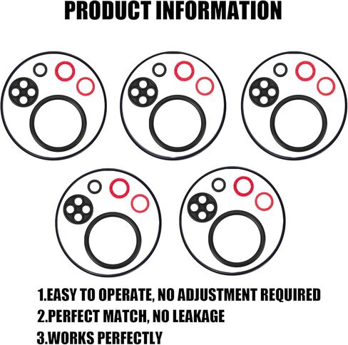 5 Sets 16010-ZE1-812 Carburetor Gaskets, 485-970 951-11589 Carburetor Float Bowl Gasket Kit Carburetors Part Accessories Compatible with GX110 GX120 GX160 GX200 in Saudi Arabia