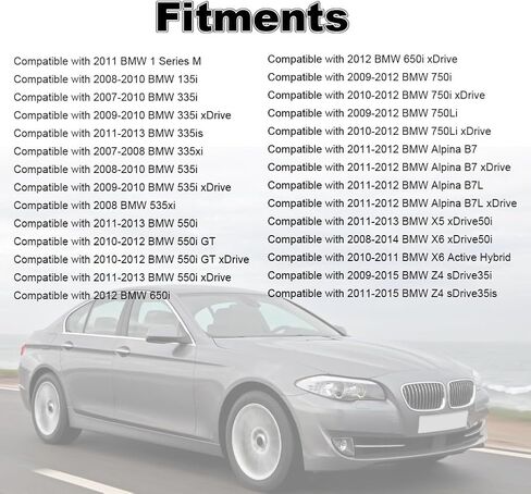 2PCS Turbo Boost Solenoid Valve استبدال 11747626350 700887190 متوافق مع BMW 1 Series 135i 335i 335xi 535i 535xi 550i 650i 750i 750li alpina in Kuwait