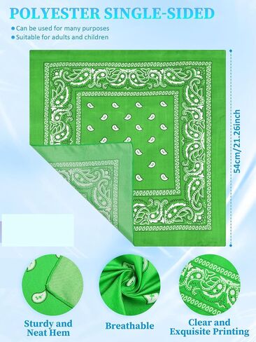 Unittype Neon Bandanas Paisley Bandana Usisex Novelty Beadty Cowboy Square Dicf for Halloween Party Costume in Kuwait