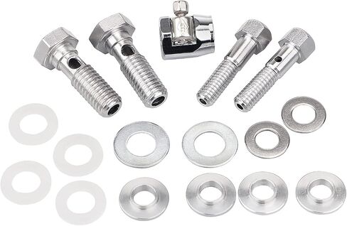 Motorcycle Breather Bolts Set for Harley Sportster XL883 XL1200 Dyna FXST FXD with 1/2x13-1-3/4 Bolts and 3/8 x 16-1-3/4 Coarse in Saudi Arabia