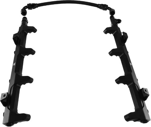 أسود LSA Supercharger Aluminium Hoses Rails Rails Fuel Sails للفترة 2010-2015 14 Chevy Camaro ZL1 SS Corvette ZR1 Cadillac CTS 6.2L ZL1 LSA Rails Rails in Saudi Arabia