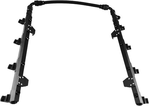 أسود LSA Supercharger Aluminium Hoses Rails Rails Fuel Sails للفترة 2010-2015 14 Chevy Camaro ZL1 SS Corvette ZR1 Cadillac CTS 6.2L ZL1 LSA Rails Rails in Saudi Arabia