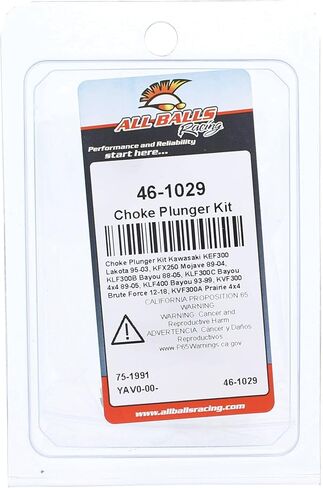 All Balls Racing Choke Plunger Kit 46-1029 Compatible With/Replacement For Kawasaki KLF300C Bayou 4x4 1989-1999 2000 2001 2002 2003 2004 2005, KVF300 Brute Force 2012-2018 in Saudi Arabia