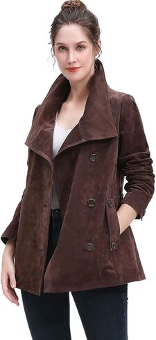 BGSD Women Jane Suede Leather Jacket (متوفر أيضًا بحجم زائد و Petite) in Saudi Arabia