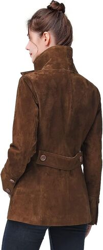 BGSD Women Jane Suede Leather Jacket (متوفر أيضًا بحجم زائد و Petite) in Kuwait