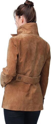 BGSD Women Jane Suede Leather Jacket (متوفر أيضًا بحجم زائد و Petite) in Kuwait