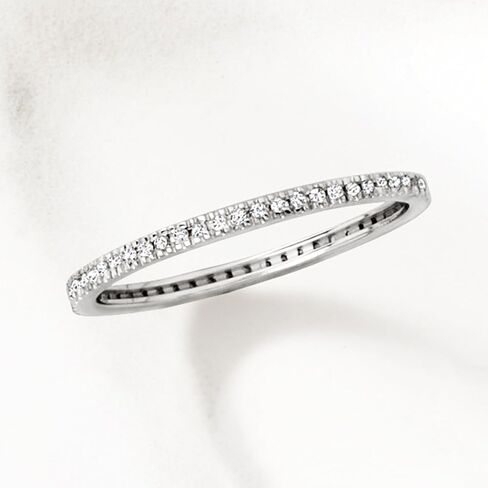 Pure Collection by Ross-Simons 0.15 ct. t.w. Diamond Eternity Band in Sterling Silver in Saudi Arabia