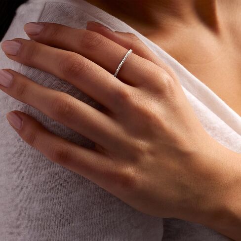 Pure Collection by Ross-Simons 0.15 ct. t.w. Diamond Eternity Band in Sterling Silver in Saudi Arabia