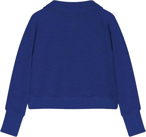 Cute Sweatshirts For Teen Girls Half Zipper Crop Pullover Hoodies With Thumb Hole Trendy Fall Clothes Outfits 5-14T in Saudi Arabia