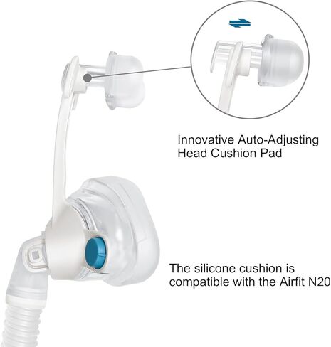 Replacement Airfit N40 Nasal Compatible with resmed Airfit N20 Airfit N30i Cpap Nasal Mask Cushion and AirTouch N20 Cushion and Frame (Large) in Kuwait