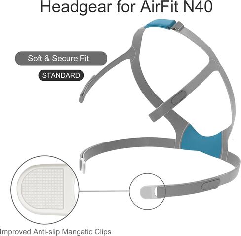 Replacement Airfit N40 Nasal Compatible with resmed Airfit N20 Airfit N30i Cpap Nasal Mask Cushion and AirTouch N20 Cushion and Frame (Large) in Kuwait