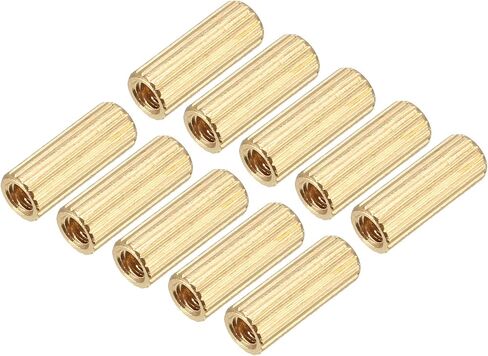 YOKIVE 50 Pcs Brass Round Straight Spacer, Standoff Spacer with Female Thread | Fixing The Motherboard, Great for Electronics Industries (M2 x 3 x 7mm) in Saudi Arabia