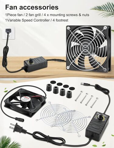 Wathai IP68 80mm x 25mm 12V Waterproof Cooling Fan High Airflow Dual Ball DC 12v Exhaust Fan 2Pin for DIY RV Fridge Refrigerator Solar Battery Box Cabinet Ventilation Cooling in Kuwait