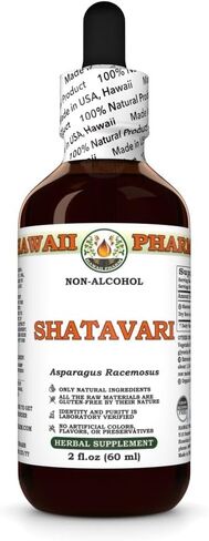 Shatavari (Asparagus Racemosus) Dry Root Glycerite, Made in Hawaii, Organic Raw Materials, All Natural, Vegan, Lab Tested Alcohol-Free Liquid Extract - 32 fl.oz in Saudi Arabia