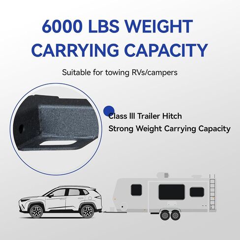 مقطورة من الفئة 3 عوائق أسود متوافق مع 2017-2025 CR-V 2 "Hitch Receiver (باستثناء EXL) in Kuwait
