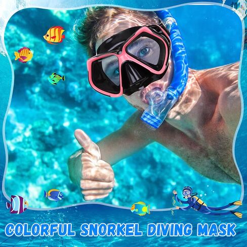 9 Pcs Adult Swim Mask Bulk Colorful Snorkel Diving Mask Swimming Goggle with Nose Cover Anti Fog Recreation Diving Goggle 180 Degrees Clear View Goggle Snorkeling Gear for Adult Youth Scuba Dive Swim in Saudi Arabia