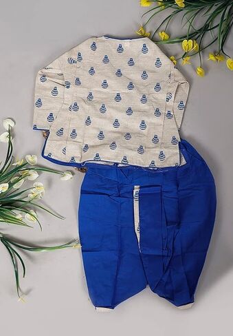 مجموعة الأولاد القطن dhoti kurta ، الزي الهندي التقليدي الكامل للمهرجانات وحفلات الزفاف والمناسبات الثقافية in Kuwait