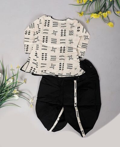 Boys Cotton Dhoti Kurta Set, Full Sleeve Traditional Indian Outfit for Festivals, Weddings & Cultural Events in Kuwait