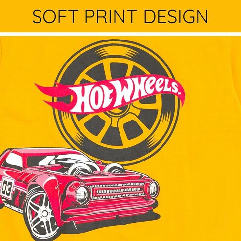 Hot Wheels Hooded T-Shirt and Fleece Jogger Pants Outfit Set Toddler to Big Kid Sizes (2T - 10-12) in Kuwait