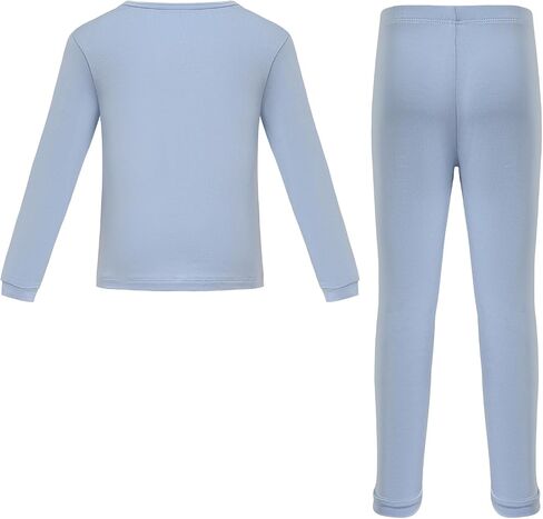 Girls Long Sleeve Long Pants Set Boys Unisex Fit Basic Cotton Everyday 2 Piece Set in Saudi Arabia