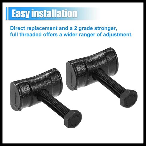 Torsion Bar Key Adjustment Block Nuts w/Bolts 11561233 11612276 for GMC for Chevy for Cadillac for Oldsmobile, Torsion bar key, Full Thread, 2 Set Durable Material in Saudi Arabia