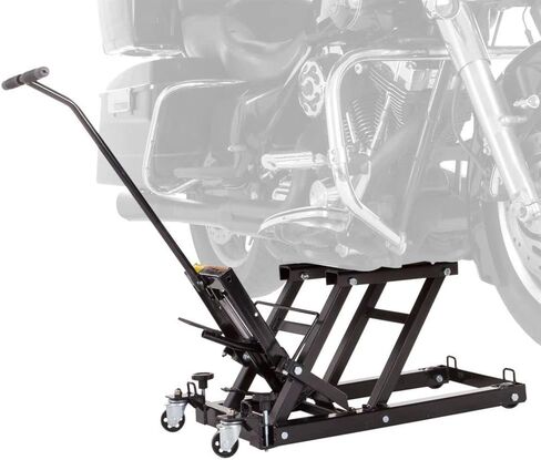 Black Widow Motorcycle or ATV Lift Jack Stand Hydraulic Operation Steel, 1,500 lb. Capacity in Saudi Arabia