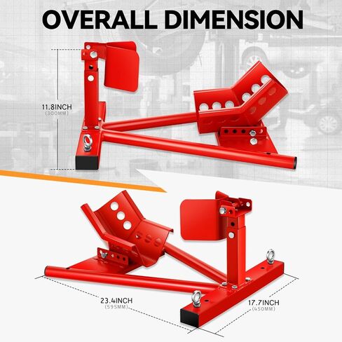 سلالة السيارات القابلة للتعديل قابلة للضبط من طراز chock stand لإطارات 15 "إلى 21" ، والخدمة الشاقة 4000 رطل الدراجات النارية العجلة الأمامية مع خطاف تركيب السيارة و bolt-on in Saudi Arabia