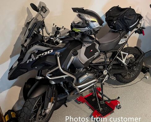 مركز الدراجات النارية المركز 360 ° Casters حركة دراجة سهلة 550 رطلاً متوافقة مع Dolly مع Yamaha FZ1 FZR 600/1000/1100 FJR FAZER MOVER ، RED in Saudi Arabia