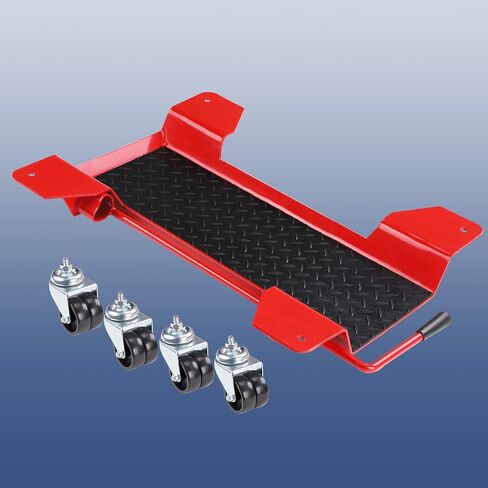 مركز الدراجات النارية المركز 360 ° Casters حركة دراجة سهلة 550 رطلاً متوافقة مع Dolly مع Yamaha FZ1 FZR 600/1000/1100 FJR FAZER MOVER ، RED in Saudi Arabia