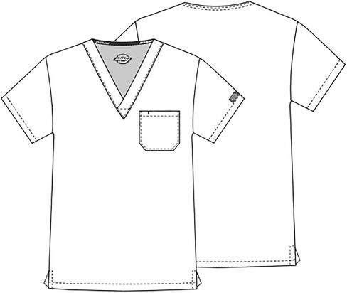 Dickies Scrub Set for Men & Women 3 Pockets, V-Neck Top 83706 and Natural Rise Drawstring Pant for Healthcare Heros 83006 in Saudi Arabia