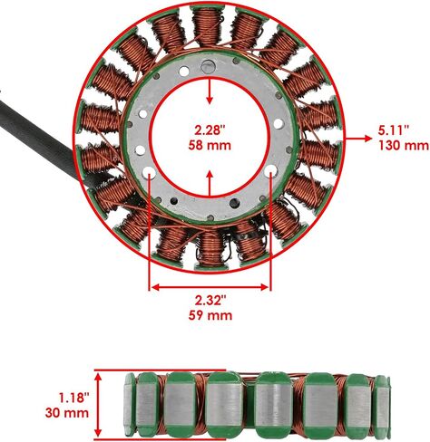 PowerSports Gasket ATV UTV الدراجات النارية Scooter Stator & Gasket لـ Kawasaki Vulcan 1600 Classic VN1600 2003-2008 MOD-G-T54-4596 in Saudi Arabia