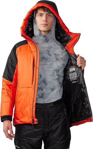 Mountain Hardwear Compressor Alpine Hooded Jacket, State Orange, Black, Medium in Saudi Arabia