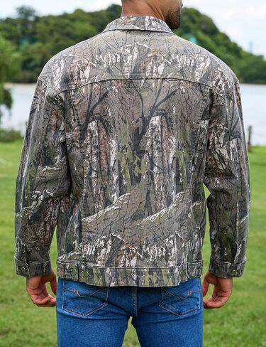 Camo Jackets for Men Trucker Unlined Camouflage Coats Hunting Clothes in Kuwait