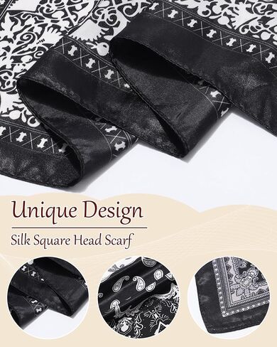 Molans 35 Inch Solid Color Wild Rag, Pure Cowboy Bandanas Oversize Western Neckerchief Bolo Head Scarf for Men Women in Kuwait