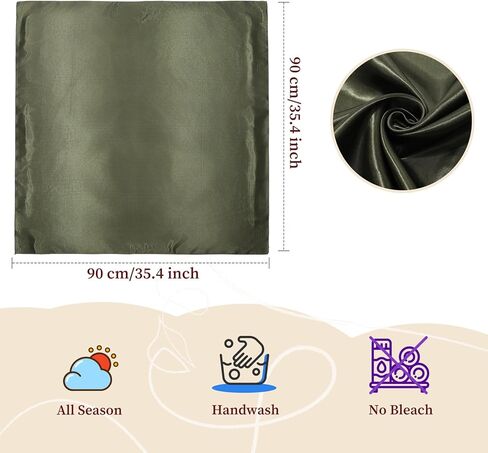 Molans 35 Inch Solid Color Wild Rag, Pure Cowboy Bandanas Oversize Western Neckerchief Bolo Head Scarf for Men Women in Kuwait