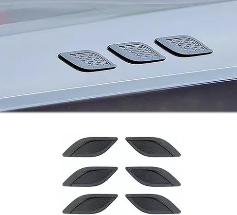 Hood Vent Cover Exterior Car Accessories Fit for Toyota 4Runner 2010 2012～2022 2023 Hood Inlet Air Intake Vent Trim 6Pcs Chrome in Saudi Arabia