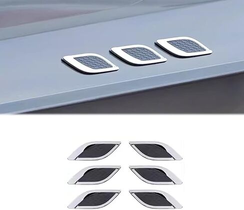 Hood Vent Cover Exterior Car Accessories Fit for Toyota 4Runner 2010 2012～2022 2023 Hood Inlet Air Intake Vent Trim 6Pcs Chrome in Saudi Arabia