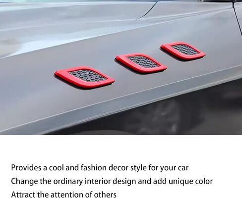 Hood Vent Cover Exterior Car Accessories Fit for Toyota 4Runner 2010 2012～2022 2023 Hood Inlet Air Intake Vent Trim 6Pcs Chrome in Saudi Arabia