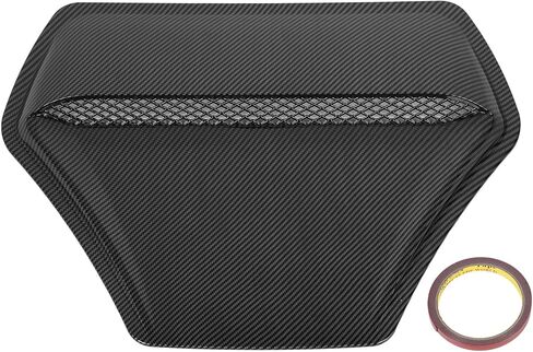 Hood Air Vent Trim, Heat Resistant Antiwear Paste Installation, Surface Hood Air Outlet Frame for Lancer Evolution (Carbon Fiber Style) in Saudi Arabia