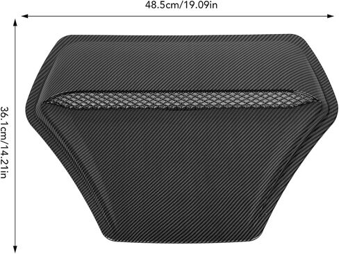 Hood Air Vent Trim, Heat Resistant Antiwear Paste Installation, Surface Hood Air Outlet Frame for Lancer Evolution (Carbon Fiber Style) in Saudi Arabia