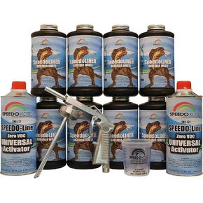 Speedokote T-Rex White Bed Liner, 2K Urethane, SMR-1000W-K8 Truck Bedliner w/Free Spray Gun in Kuwait