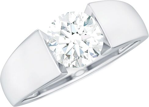 Certified Moissanite Diamond Solitaire Engagement Ring for Men, D-Vs1 Quality, Moissanite Men Ring - Ready To Gift in Saudi Arabia