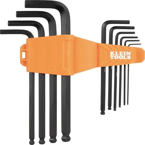 Klein Tools BLS22H Long Ball-End T-Handle Hex Key Wrench Set, 22-Key SAE and Metric, 1/16-Inch to 3/8-Inch, 1.5 to 10 mm in Saudi Arabia