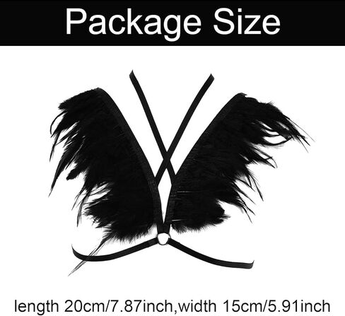 ريشة ريشة تسخير حمالة صدرية لباس الرسن للنادي لحفلات لوازم الكرنفالات in Kuwait