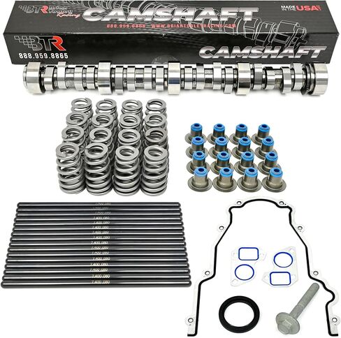 BTR BRIAN TOOLEY RACING TRAGE 4 TRACK CAMMSHANGENT KIT -FITS GEN III/IV LS 4.8L 5.3L LS Vortec Trucks (تشمل مجموعة CAM ، واللحات ، والرافعات والصواني) in Saudi Arabia