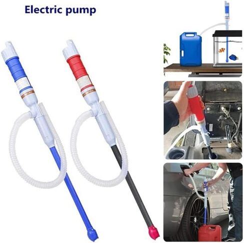 Bomba de Agua de DiAfragma AutoCebante مضخات الزيت الكهربائي Siphon نقل سائل مضخة محمولة بطارية تعمل بطارية غاز المياه المحمولة وقود البنزين (الأزرق) in Saudi Arabia