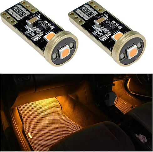 2 PCS 194 LED LED ، Super Bright T10 168 2825 W5W Dome Map Door Scidentesy LED LID PLUSTS ، LERR ERROR FREE 6000K 3030 Chips Bulb Placeming for LIDE PLATE LIGHTS (WHITE) in Kuwait