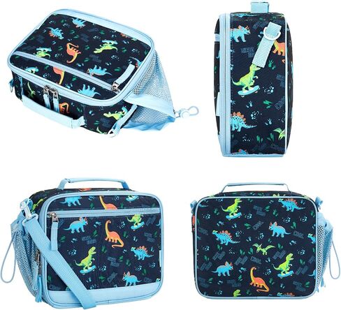 Choco Mocha Lunch Box Kids Lunch Box for Boys Lunch Boxes for School Lunch Bag Ice Packs with Shoulder Strap for Toddler Preschool Kindergarten Black Lightning in Saudi Arabia